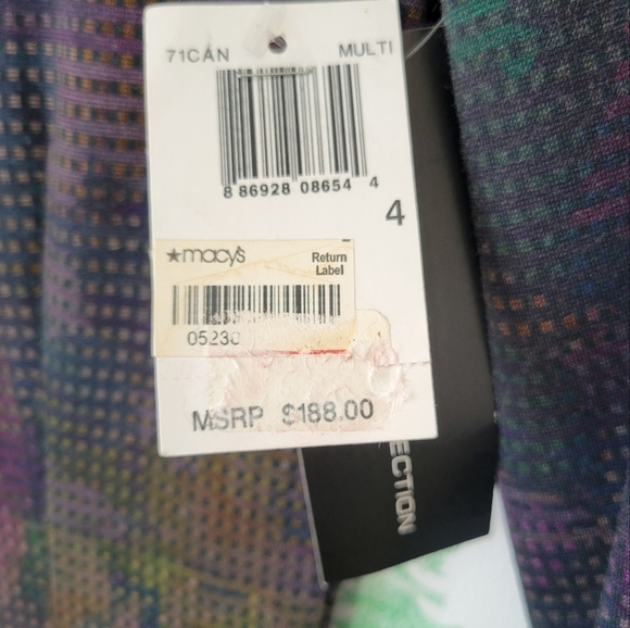 New French Connection Multicolored  Long Sleeve Dress. - Picture 9 of 9